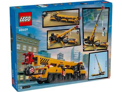 לגו סיטי - עגורן בנייה צהוב נייד   60409 LEGO