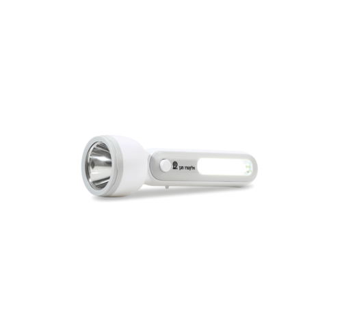 פנס רב שימושי נטען עם כבל USB וסוללה פנימית נטענת, מציע 2 מצבי הארה חזיתי וצידי, עיצוב קומפקטי ועוצמתי לשימוש יומיומי ומצבי חירום