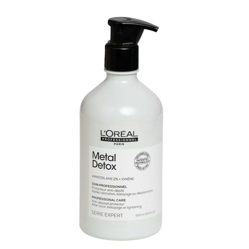 שמפו מטאל דיטוקס METAL DETOX לנטרול מתכות לשיער שעבר צביעה בליאג` או הבהרה LOREAL לוריאל 500 מ
