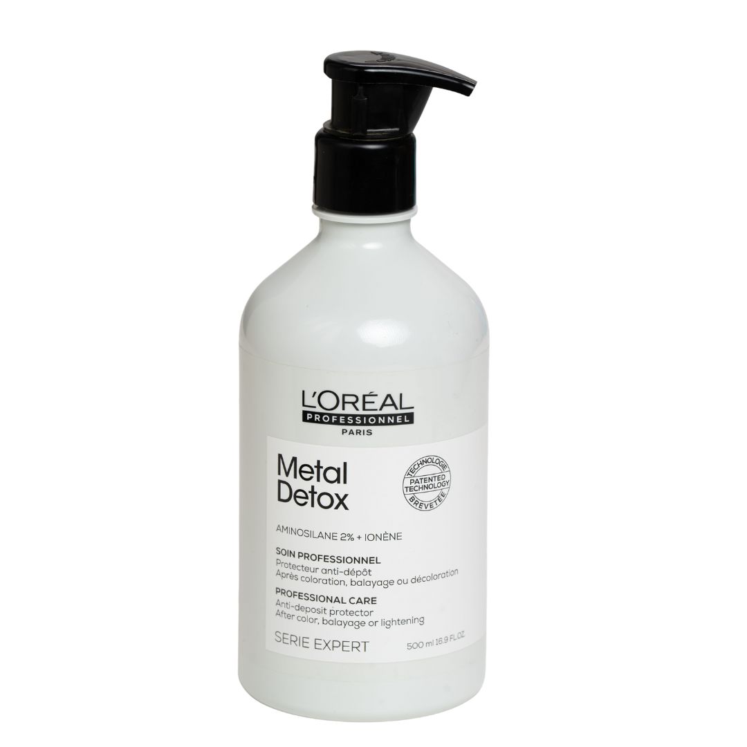 שמפו מטאל דיטוקס METAL DETOX לנטרול מתכות לשיער שעבר צביעה בליאג` או הבהרה LOREAL לוריאל 500 מ"ל