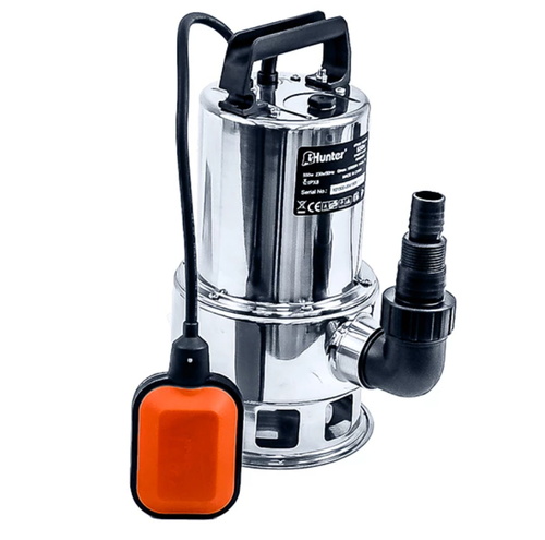 משאבה טבולה למים דלוחים 550W נירוסטה תוצרת HUNTER