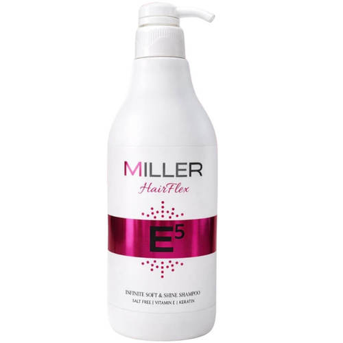 שמפו ללא מלחים MILLER E5 לשיער יבש מסדרת היירפלקס מילר 1000 מ