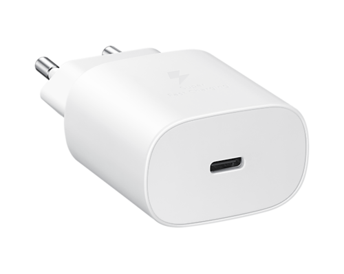 ראש מטען מקורי Samsung 25w צבע לבן אחריות רשמית סאני