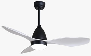 מאוורר תקרה לבן שחור 48 אינץ BLACKBIRD