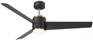 מאוורר תקרה שחור זהב 52 אינץ BLACKBIRD
