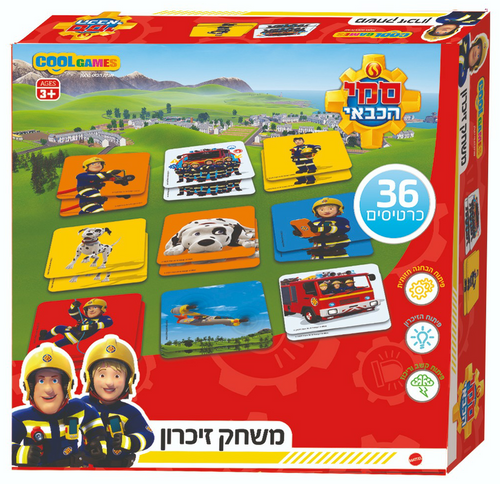 משחק זיכרון 36 כרטיסים צבעוניים - סמי הכבאי