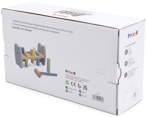 הך פטיש 6 פינים עם פטיש מעץ מלא - פינגווין