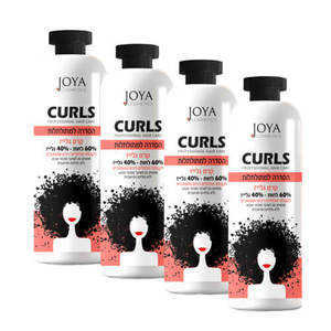 מארז 4 יחידות קרם גלייז CURLS לפיסול ובניית תלתלים 500 מ"ל כל יחידה -ג