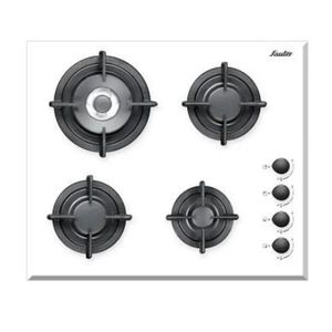 כיריים גז Sauter SHG8010W זכוכית לבנה