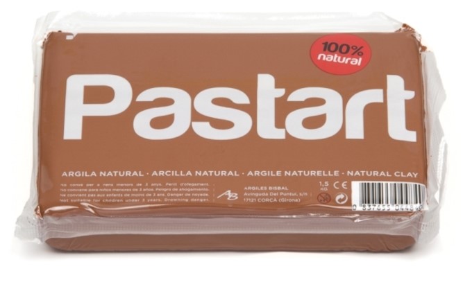חימר טבעי PASTART- טרקוטה (1.5 ק"ג)