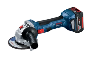משחזת זווית נטענת בוש BOSCH כולל 2 סוללות 4AH ומטען GWS 180