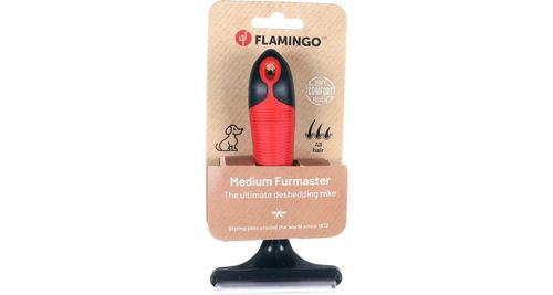 מסרק פורמאסטר לכלב במגוון מידות פלמינגו | Flamingo