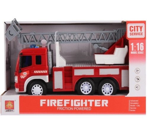 כבאית עם אורות וצלילים