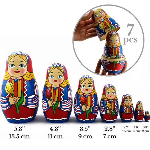 בבושקה מטריושקה מקורית 7 חלקים 7025
