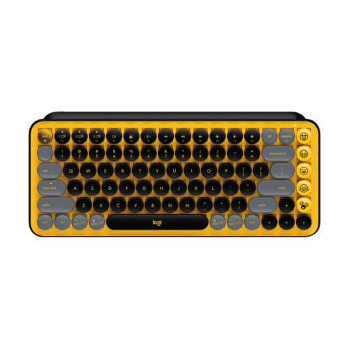 מקלדת מכאנית אלחוטית שחור צהוב LOGITECH POP KEYS