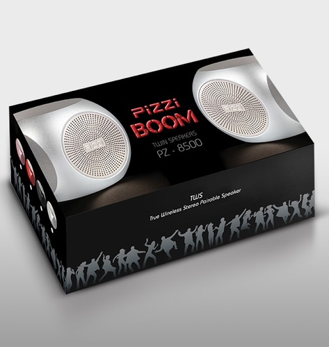 זוג רמקולים PiZZi Boom עוצמתי 2x5W
