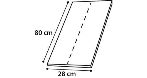 משטח גירוד סיסל פינתי 28X80 ס