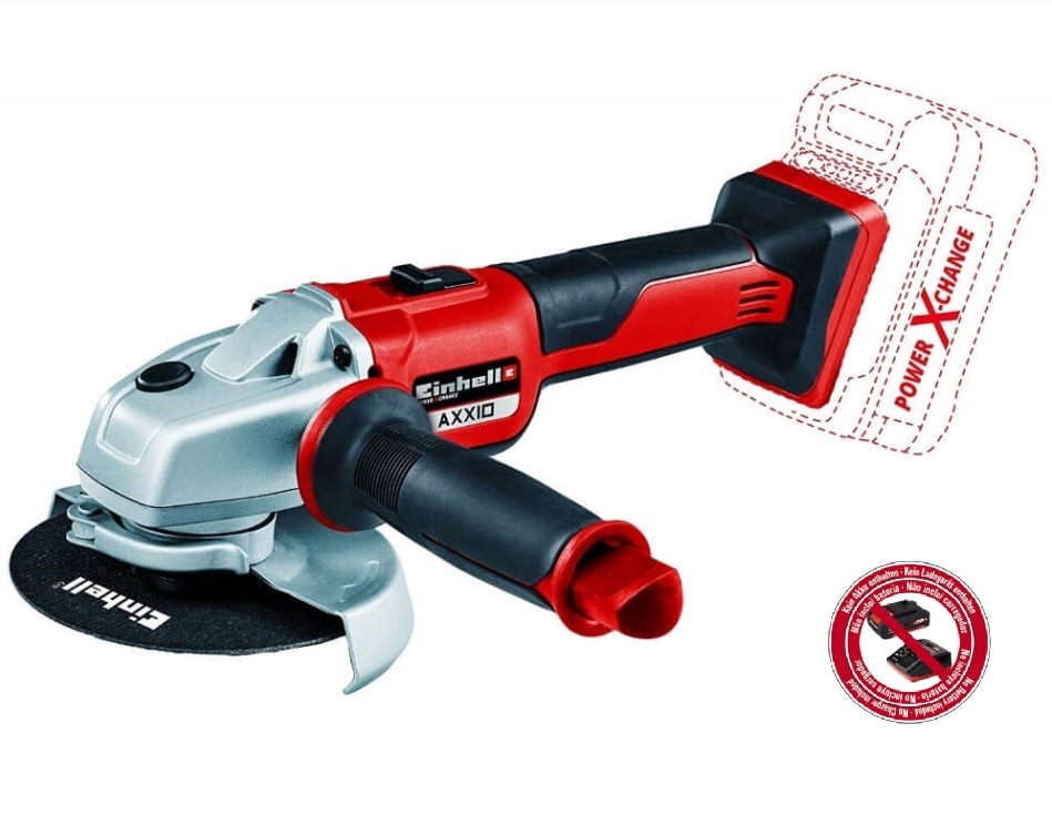  משחזת זוית נטענת "5 בראשלס 18V דגם AXXIO תוצרת Einhell גוף בלבד !