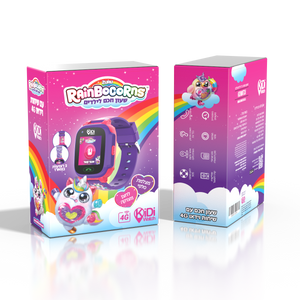 שעון טלפון חכם חד קרן דור 4 קידיווטש - Kidiwatch Rainbocorns 4G
