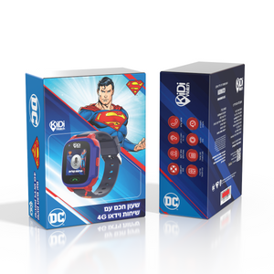 שעון טלפון חכם סופרמן דור 4 קידיווטש - Kidiwatch Superman 4G