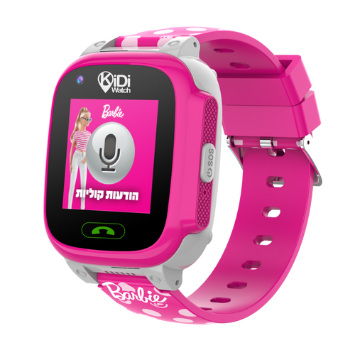 שעון טלפון חכם ברבי דור 4 קידיווטש - Kidiwatch Barbie 4G