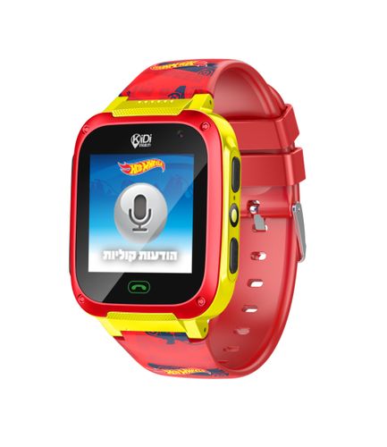 שעון טלפון חכם הוט ווילס דור 4 קידיווטש - Kidiwatch Hot Wheels 4G