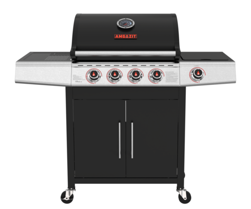 גריל גז 4 מבערים Fireblaze + כירת צד אמגזית