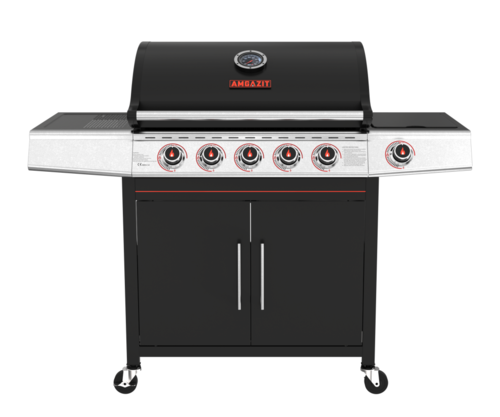 גריל גז 5 מבערים Fireblaze + כירת צד אמגזית
