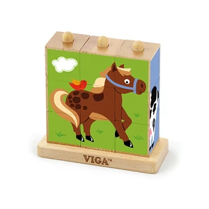 ויגה פאזל קובייה עומד חיות