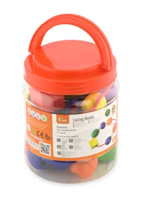 ויגה חרוזים גדולים בצנצנת 30 יח