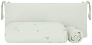 סט מצעים 3 חלקים לעריסת תינוק 100% כותנה ג