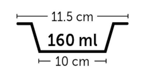 קערת קנה תכלת לחתול 160 מ