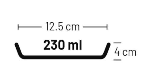 קערה קרמית שחורה עם סטנד לחתול 230 מ