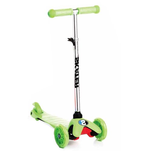 קורקינט 3 גלגלים כידון מתכוונן דגם COOL SCOOTER לילדים-ירוק