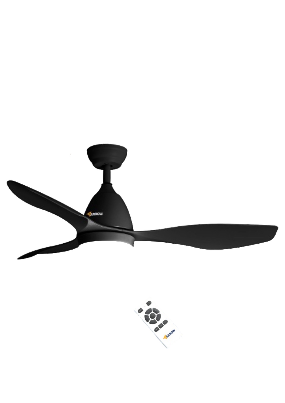 מאוורר תקרה 48״   + שלט צבע שחור ARROW