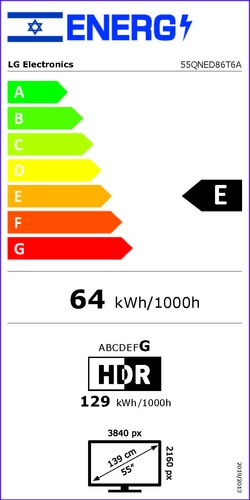 טלויזיה חכמה LG 55' 55QNED86T6A