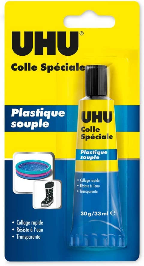 דבק UHU לתיקון חורים בבריכה INTEX