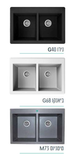 כיור מטבח רומא 81/53 מק