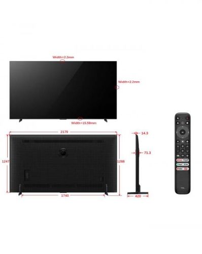 טלוויזיה “98 98P755 4K GOOGLE TV טי סי אל TCL