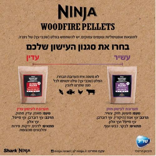 גריל חיצוני ומעשנה Ninja WoodFire Pro XL OG853
