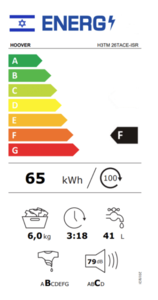 מכונת כביסה Hoover H3TM27TACE ‏7 ‏ק"ג הובר