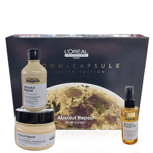 סט מיני ABSOLUT REPAIR סט שמפו לשיער פגום ויבש + מסכת מחדשת + שמן רב תכליתי