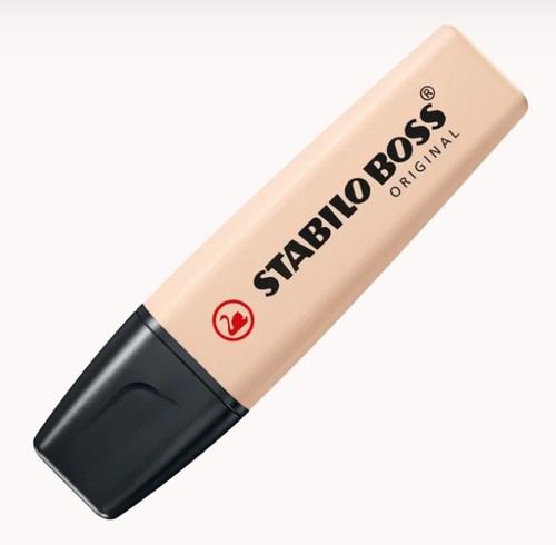 חדש! סט 4 טושי הדגשה גוונים טבעים STABILO BOSS NatureCOLORS