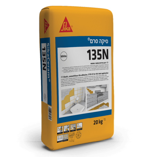 דבק קרמיקה סיקה סרם 135N שק 20 ק