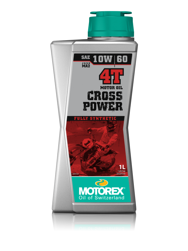שמן מנוע מוטורקס 4 פעימות 10W60 נפח 1 ליטר - MOTOREX CROSS POWER 4T