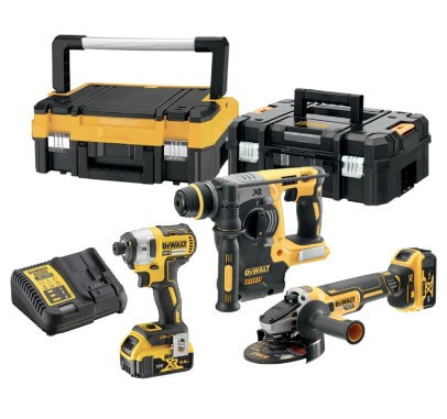 סט 3 כלים אימפקט פטישון ומשחזת DCK305P2