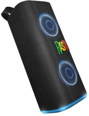 רמקול נייד עם מיקרופון מובנה שחור דגם RASTA BOX-10-BK