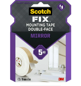 Scotch-Fix™ סרט הרכבה למראה , 19 מ"מ x 5 מ