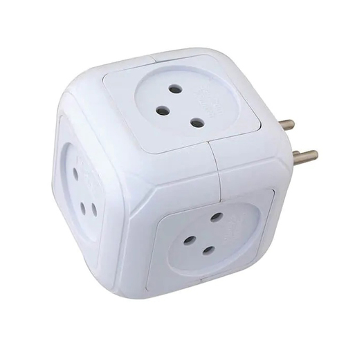 מפצל חשמל קובייה 5 שקעים