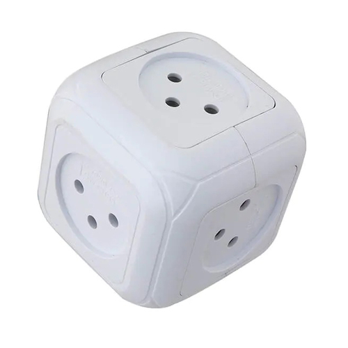 מפצל חשמל קובייה 5 שקעים